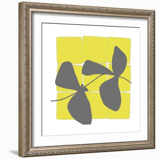 Lemon Pop One-Jan Weiss-Framed Art Print