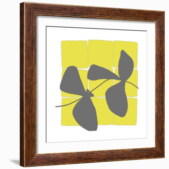 Lemon Pop One-Jan Weiss-Framed Art Print