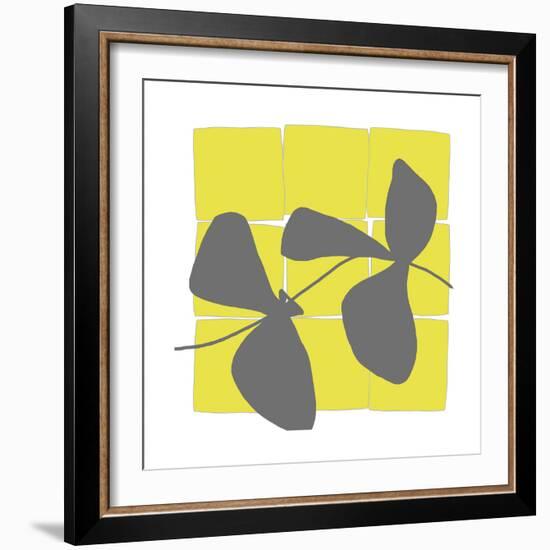 Lemon Pop One-Jan Weiss-Framed Art Print