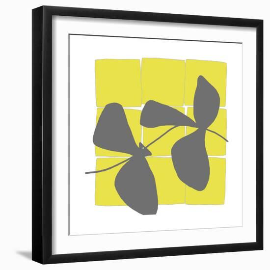 Lemon Pop One-Jan Weiss-Framed Art Print