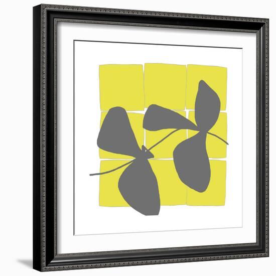 Lemon Pop One-Jan Weiss-Framed Art Print