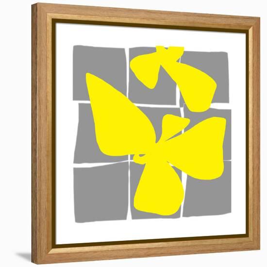 Lemon Pop Three-Jan Weiss-Framed Stretched Canvas