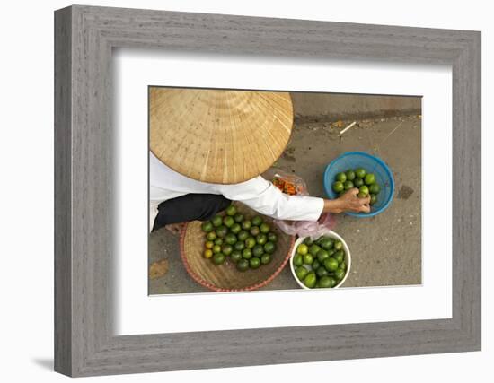 Lemon Seller, Market in the Old Quarter, Hanoi, Vietnam, Indochina, Southeast Asia, Asia-Bruno Morandi-Framed Photographic Print