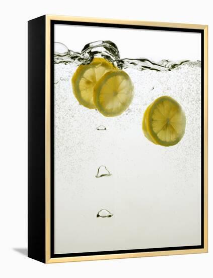 Lemon Slices in Water-Paul Blundell-Framed Premier Image Canvas