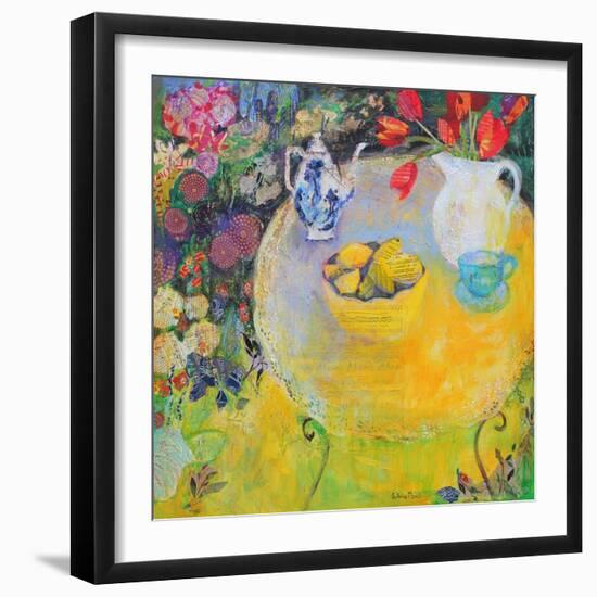 Lemon Tea in the Garden-Sylvia Paul-Framed Giclee Print