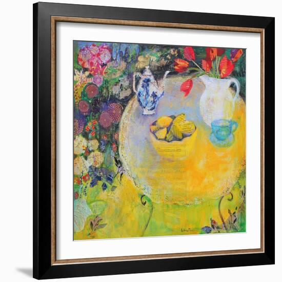 Lemon Tea in the Garden-Sylvia Paul-Framed Giclee Print