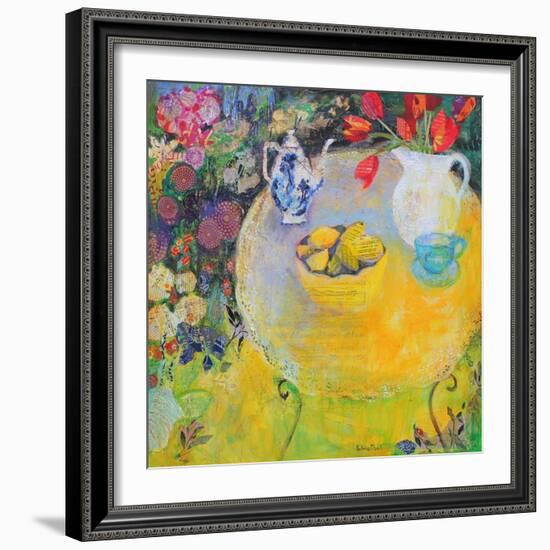 Lemon Tea in the Garden-Sylvia Paul-Framed Giclee Print