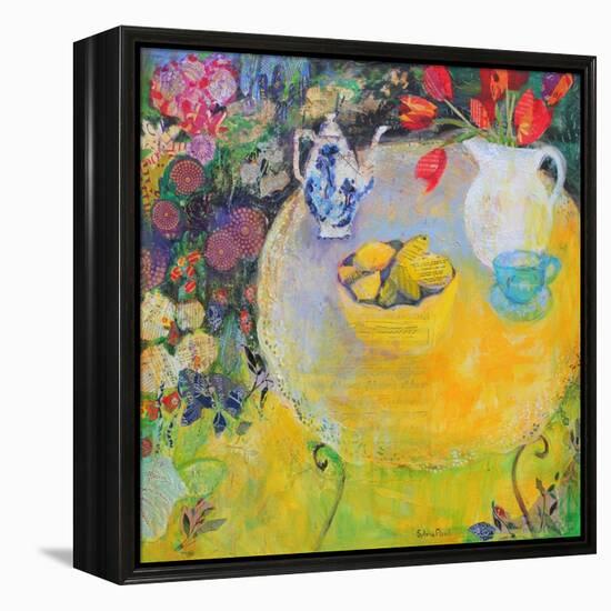 Lemon Tea in the Garden-Sylvia Paul-Framed Premier Image Canvas