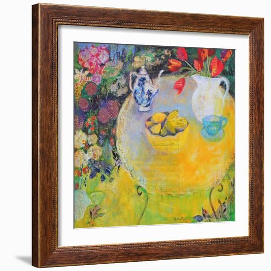 Lemon Tea in the Garden-Sylvia Paul-Framed Premium Giclee Print