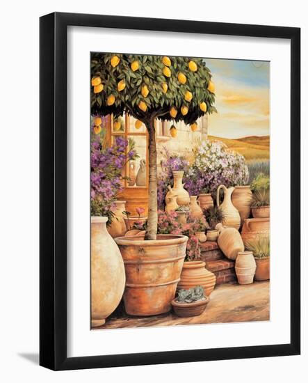 Lemon Topiary-null-Framed Art Print