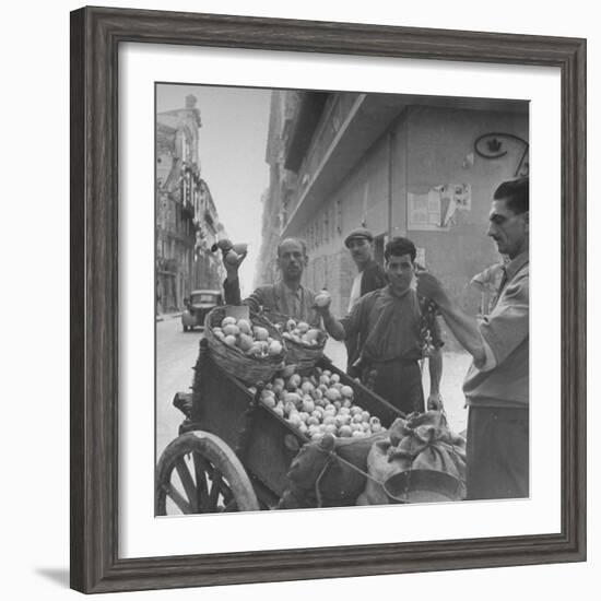 Lemon Vendors-J^ R^ Eyerman-Framed Photographic Print