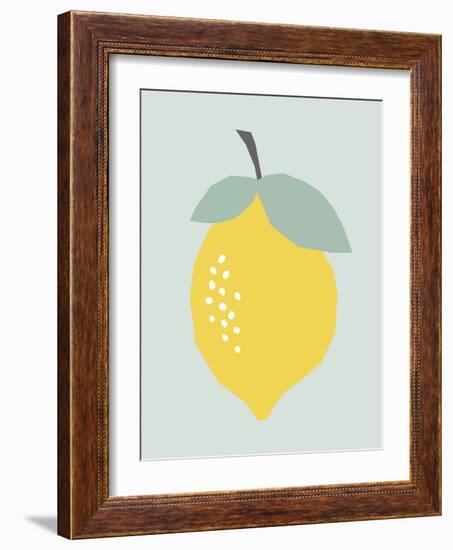 Lemon-Nanamia Design-Framed Art Print