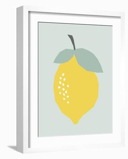 Lemon-Nanamia Design-Framed Art Print