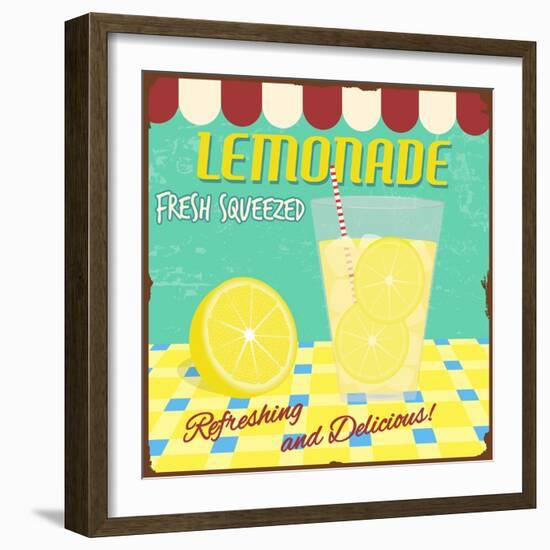 Lemonade Poster-radubalint-Framed Premium Giclee Print