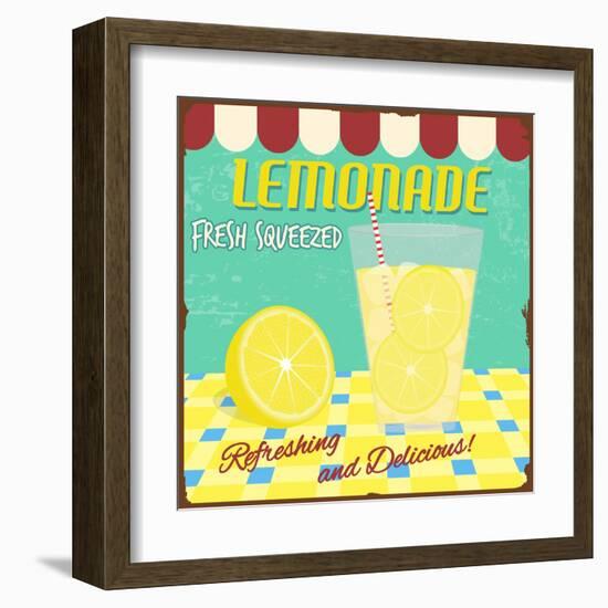 Lemonade Poster-radubalint-Framed Art Print