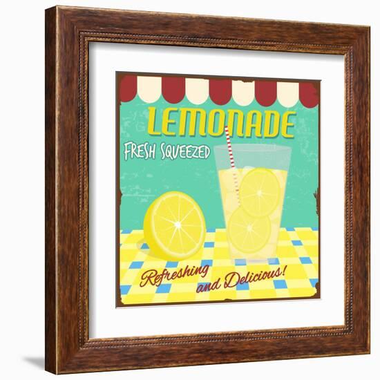 Lemonade Poster-radubalint-Framed Art Print