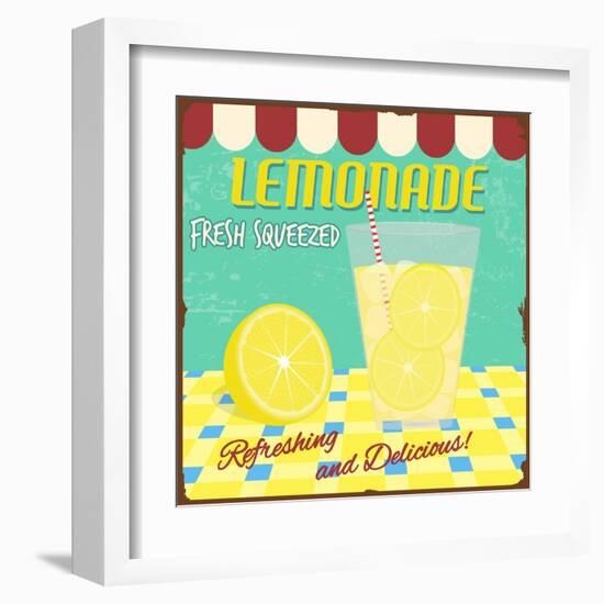 Lemonade Poster-radubalint-Framed Art Print