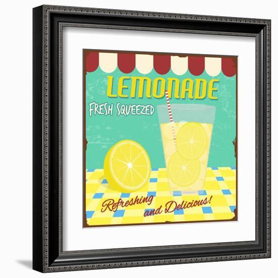 Lemonade Poster-radubalint-Framed Art Print