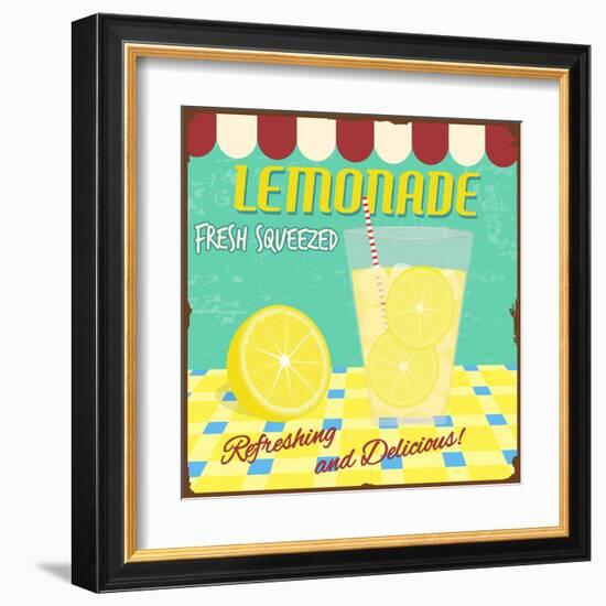 Lemonade Poster-radubalint-Framed Art Print