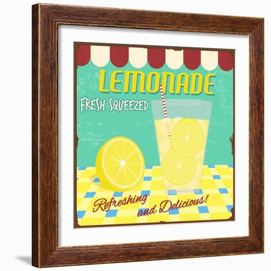 Lemonade Poster-radubalint-Framed Art Print