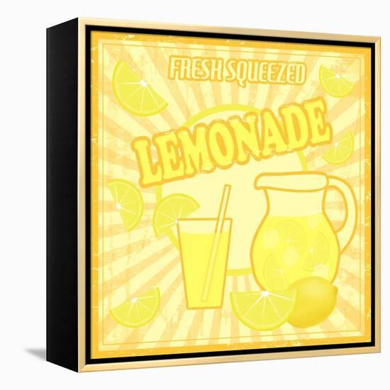 Lemonade Poster-radubalint-Framed Stretched Canvas