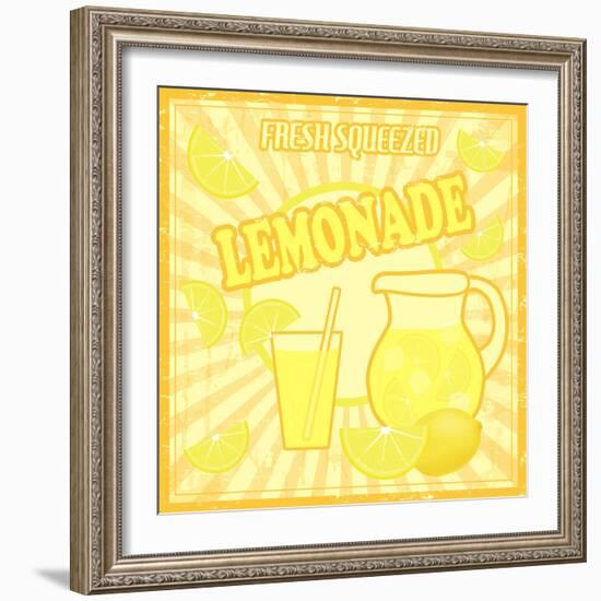 Lemonade Poster-radubalint-Framed Art Print