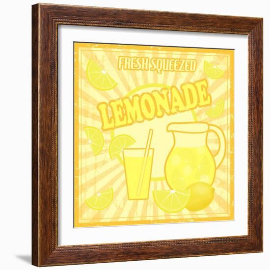 Lemonade Poster-radubalint-Framed Art Print