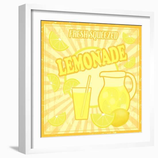 Lemonade Poster-radubalint-Framed Art Print