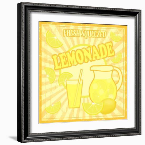 Lemonade Poster-radubalint-Framed Art Print