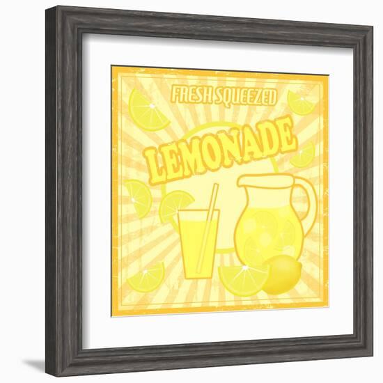 Lemonade Poster-radubalint-Framed Art Print