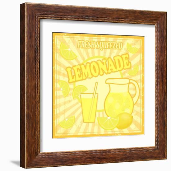 Lemonade Poster-radubalint-Framed Art Print