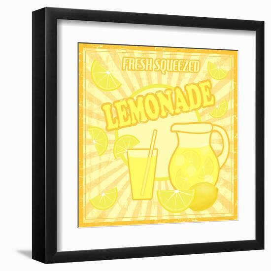 Lemonade Poster-radubalint-Framed Art Print