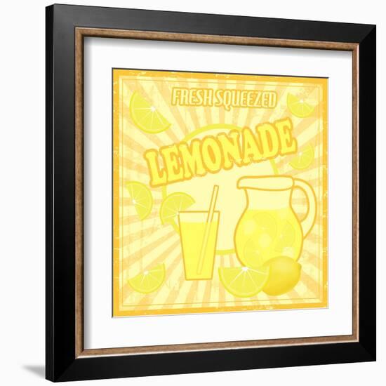 Lemonade Poster-radubalint-Framed Art Print