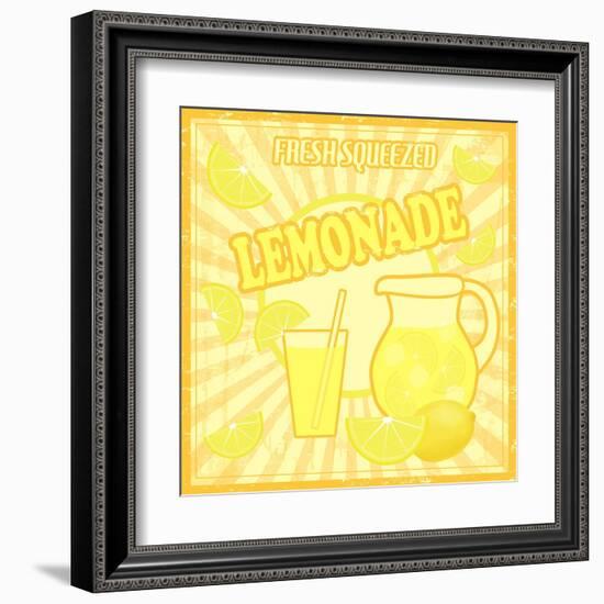 Lemonade Poster-radubalint-Framed Art Print