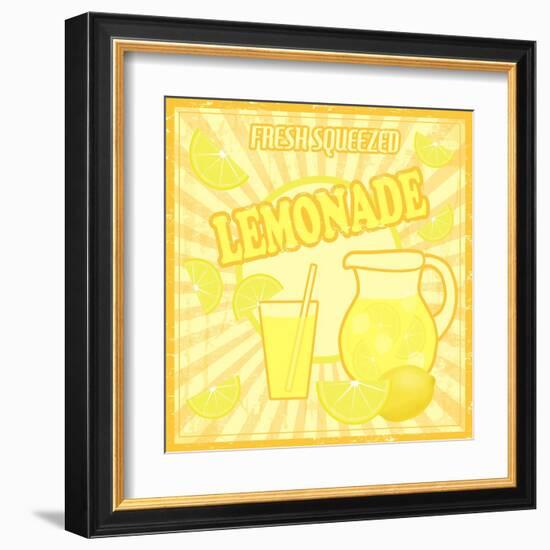 Lemonade Poster-radubalint-Framed Art Print