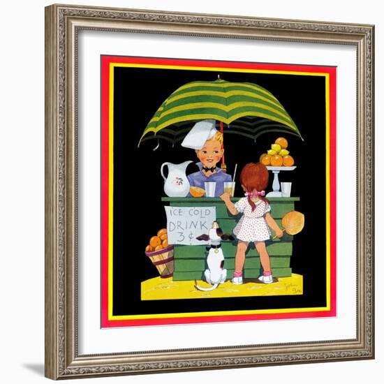 Lemonade Stand - Child Life-John Gee-Framed Giclee Print