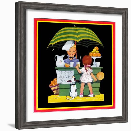 Lemonade Stand - Child Life-John Gee-Framed Giclee Print