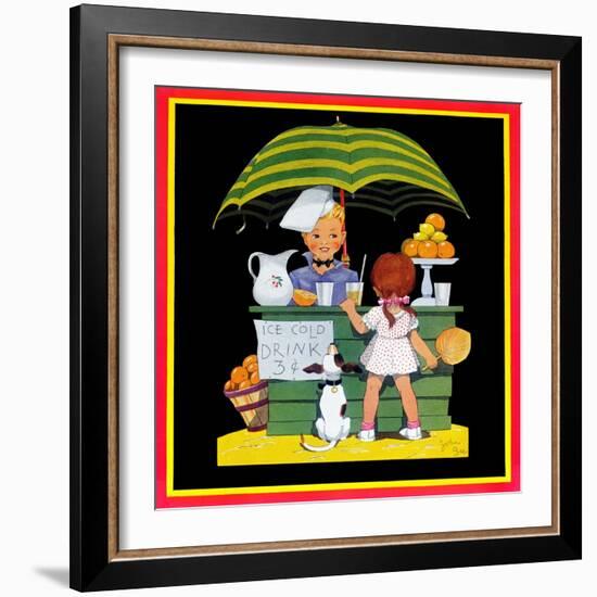 Lemonade Stand - Child Life-John Gee-Framed Giclee Print