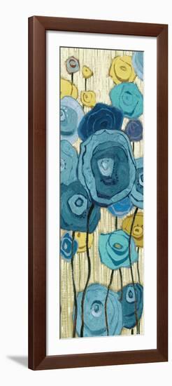 Lemongrass in Blue Panel I-Shirley Novak-Framed Art Print