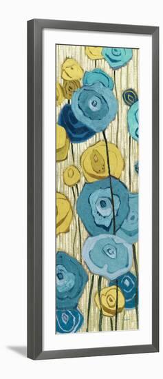 Lemongrass in Blue Panel II-Shirley Novak-Framed Art Print