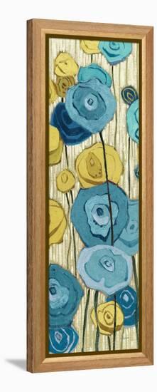 Lemongrass in Blue Panel II-Shirley Novak-Framed Stretched Canvas