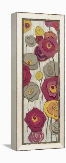 Lemongrass in Plum Panel II-Shirley Novak-Framed Stretched Canvas