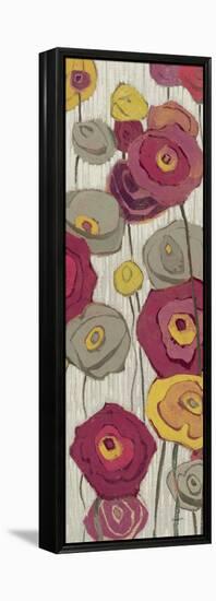 Lemongrass in Plum Panel II-Shirley Novak-Framed Stretched Canvas