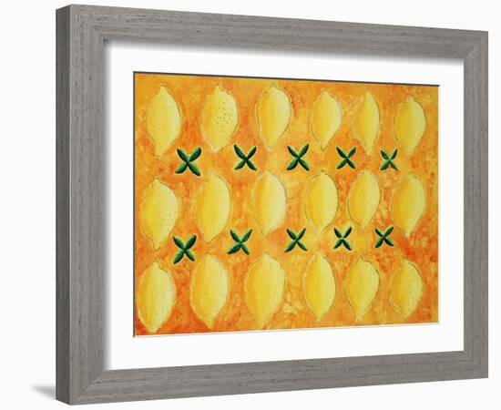 Lemons, 2004-Julie Nicholls-Framed Giclee Print