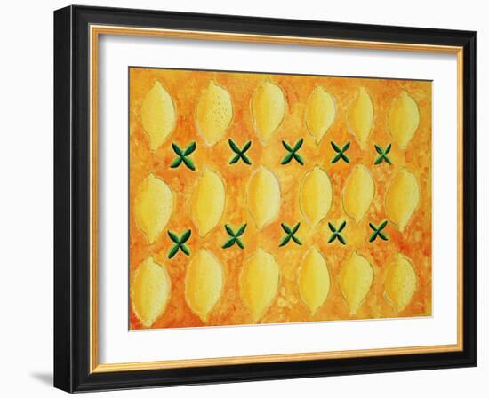 Lemons, 2004-Julie Nicholls-Framed Giclee Print