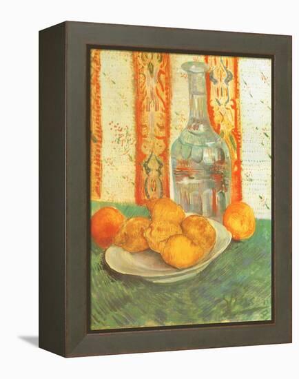 Lemons and Decanter, 1887-Vincent van Gogh-Framed Premier Image Canvas