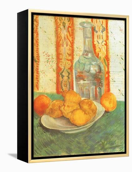 Lemons and Decanter, 1887-Vincent van Gogh-Framed Premier Image Canvas