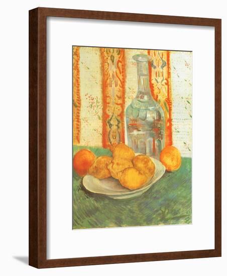 Lemons and Decanter, 1887-Vincent van Gogh-Framed Premium Giclee Print