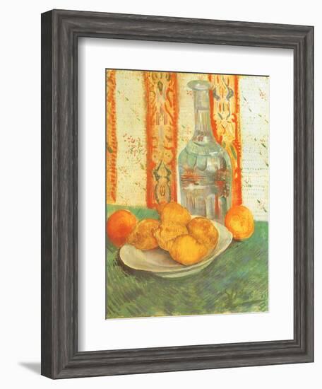 Lemons and Decanter, 1887-Vincent van Gogh-Framed Giclee Print