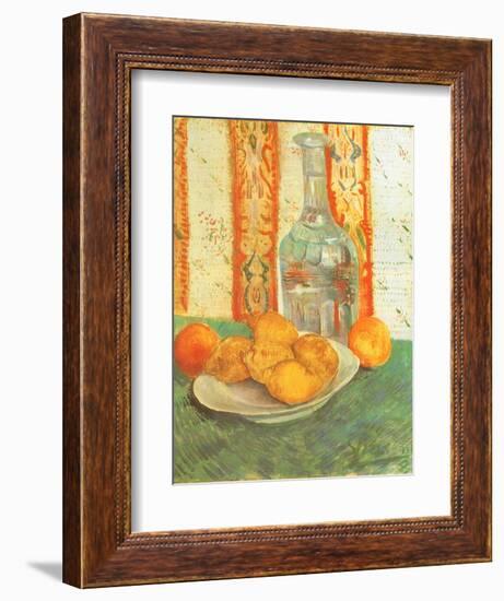 Lemons and Decanter, 1887-Vincent van Gogh-Framed Giclee Print